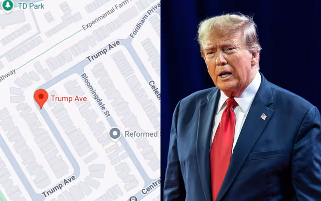 There's an actual Trump Avenue in Canada that could get renamed soon