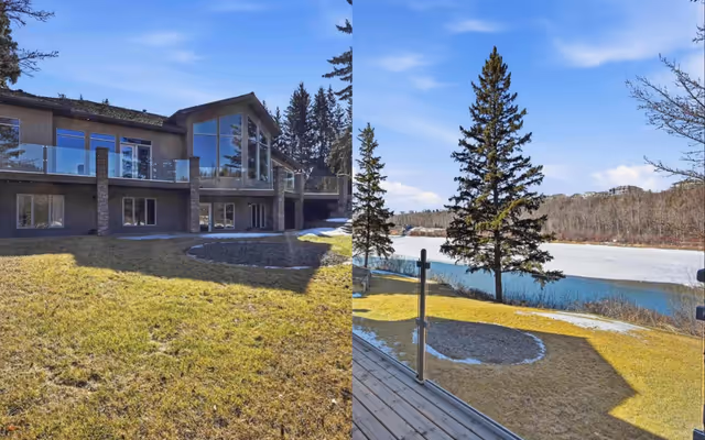 A $3.9M home right in the river valley is so close to Fort Edmonton Park