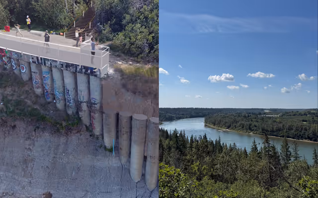 Partial closure in place at Edmonton's iconic Keillor Point