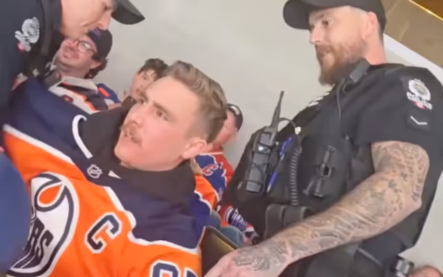 Edmonton Oilers say viral fan ejection had nothing to do with Alberta flag