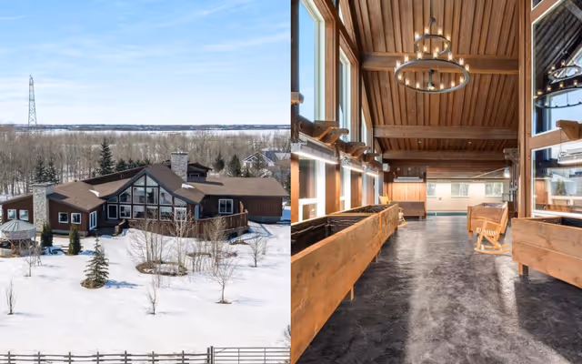 This huge $6M ranch near Edmonton has a pool and an underground bunker