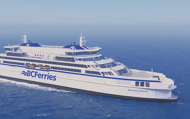 These are the tree-inspired names of BC Ferries' future four largest ships, built in China