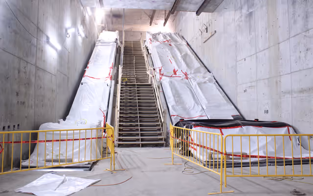 First look inside Broadway-City Hall's future Canada Line-Millennium Line interchange