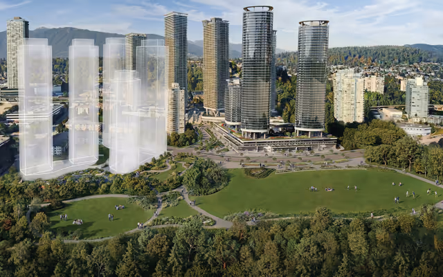 Concord Pacific begins construction on new 10-acre public park in the Brentwood district of Burnaby