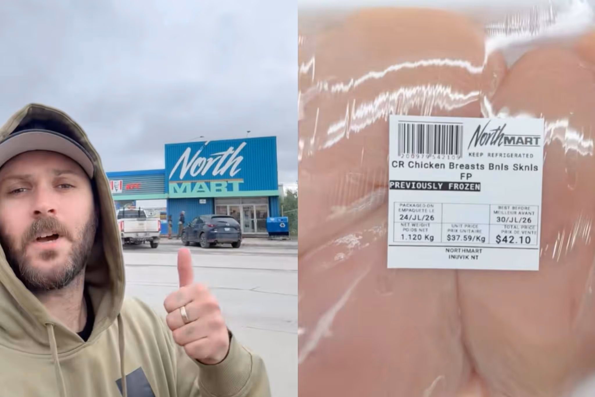 Viral TikTok video exposes 'outrageous' grocery prices in Northern Canada