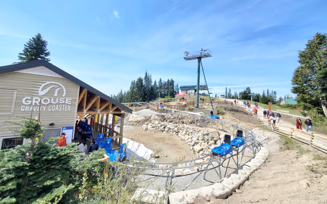 Grouse Mountain's huge new gravity coaster now open for peak thrills