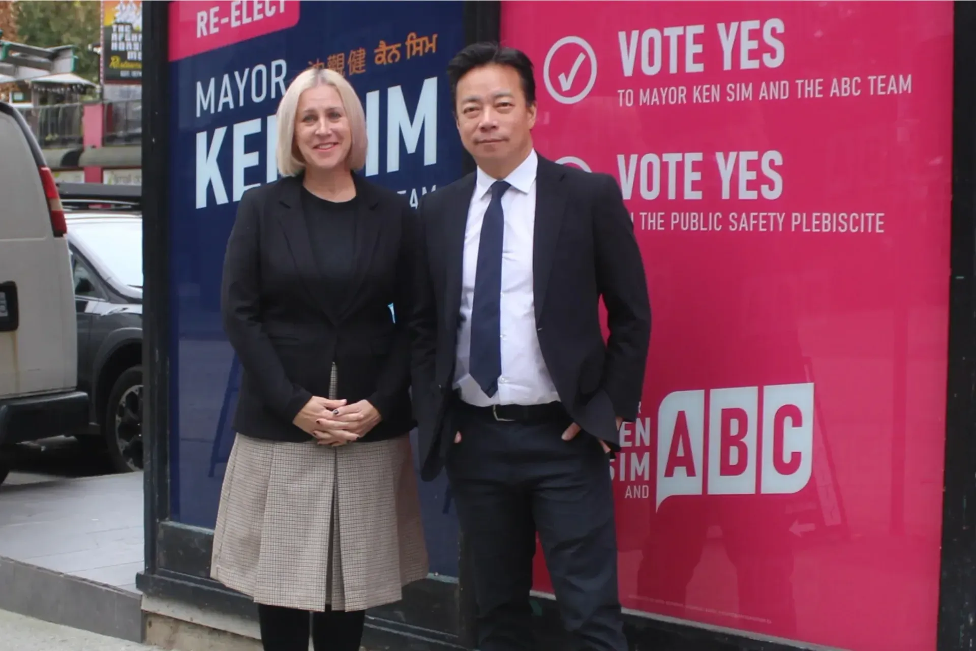 Ken Sim defends public safety plebiscite, promises 50-metre VAC pool if re-elected