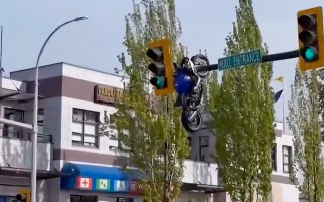 Motorcycle crash near Surrey was so brutal that TMZ shared it