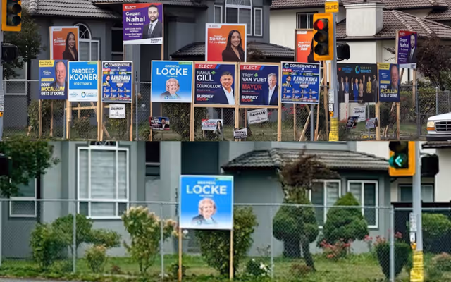 City of Surrey denies removing election signs after Doug McCallum alleges favouritism