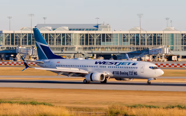 10% of all flights at Vancouver International Airport cancelled today due to WestJet strike