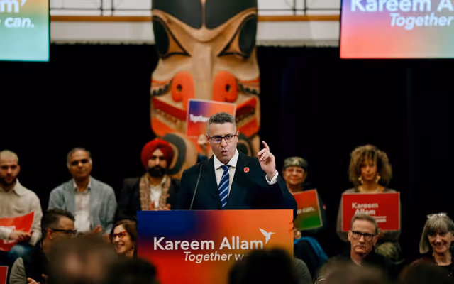Kareem Allams' Vancouver Liberals' full platform includes 400 km of protected bike lanes, and capping property tax hik…