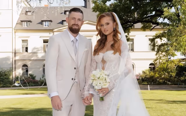 Wife of Canucks' Filip Hronek shows off photos from their beautiful European wedding