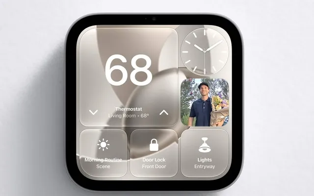 Apple’s wall-mounted HomeView doesn’t come with a wall mount