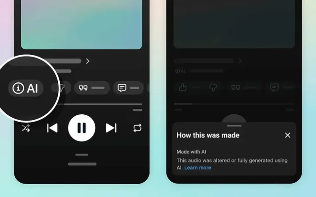 YouTube Music now labels AI-generated songs