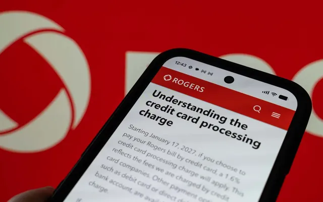 Rogers will soon charge a 1.6% credit card processing fee on bills