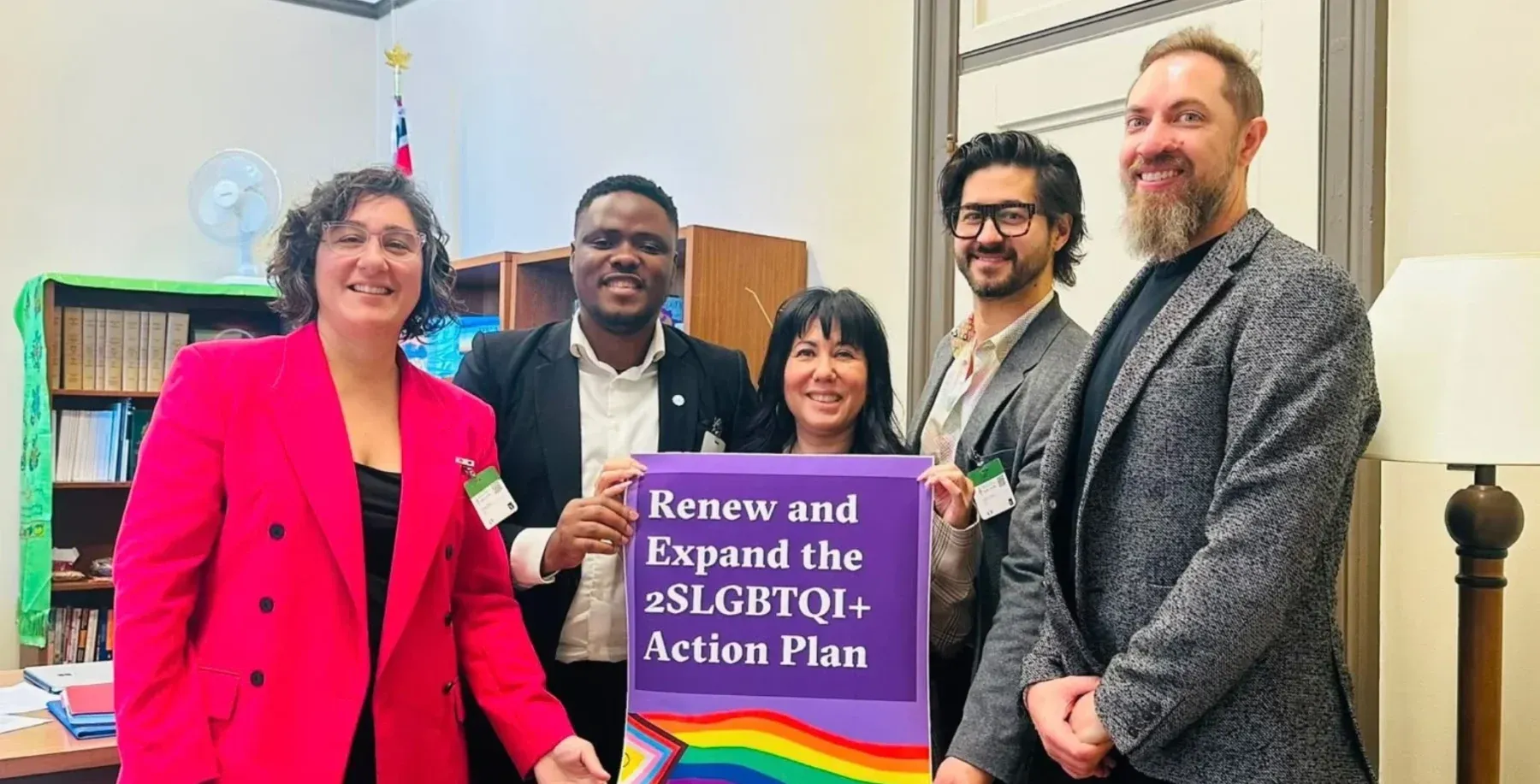 Double down, not back down: 2SLGBTQIA+ organizations gather on Parliament Hill to demand $450M federal investment