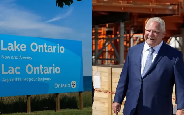 Ontario taxpayers paid $25K for Doug Ford’s new Lake Ontario sign
