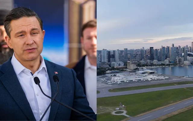 “Pearson is a disaster,’ Pierre Poilievre backs provincial plan to expand Toronto’s Billy Bishop Airport