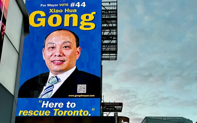 ‘The Gong Show is back,’ Edward Gong is officially running for Toronto mayor again, and the signs are everywhere