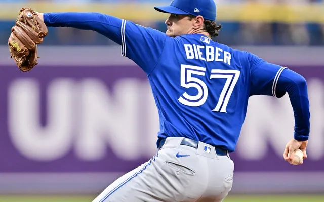 Blue Jays lose Shane Bieber to shoulder injury as playoff race heats up