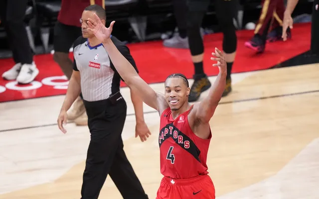 Raptors stun Cavaliers to square playoff series at 2-2
