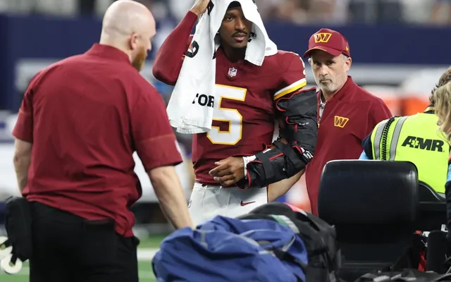 What was Marshawn Lynch's NSFW advice to Jayden Daniels after QB's gruesome arm injury?