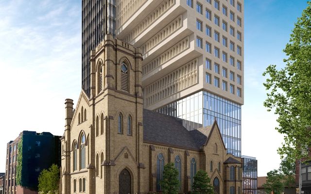 41-Storey Rental Tower Proposed to Cantilever Over Heritage Church on Bathurst