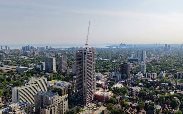 Cladding Reaches Upper Floors at Cielo Condos in The Annex