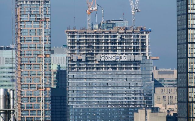 Concord Sky’s Pointed Glazing Defines Tapering Form Above Yonge