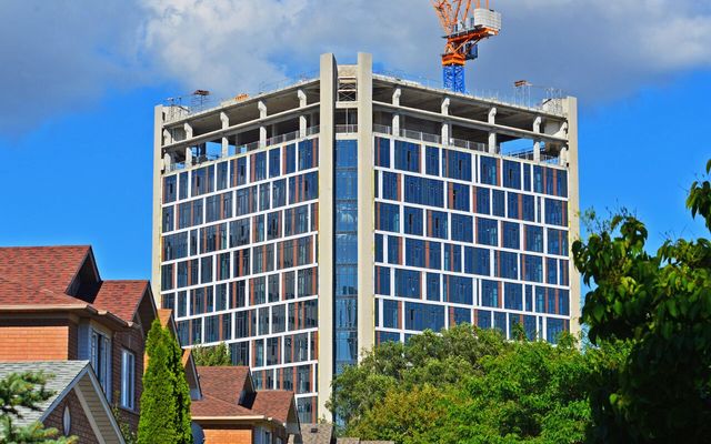 e lofts Conversion Progresses as Former Parking Garage Comes Down