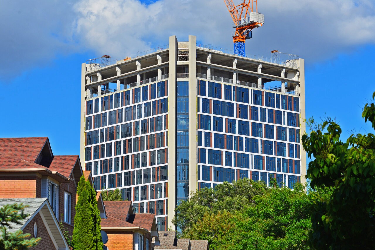 e lofts Conversion Progresses as Former Parking Garage Comes Down