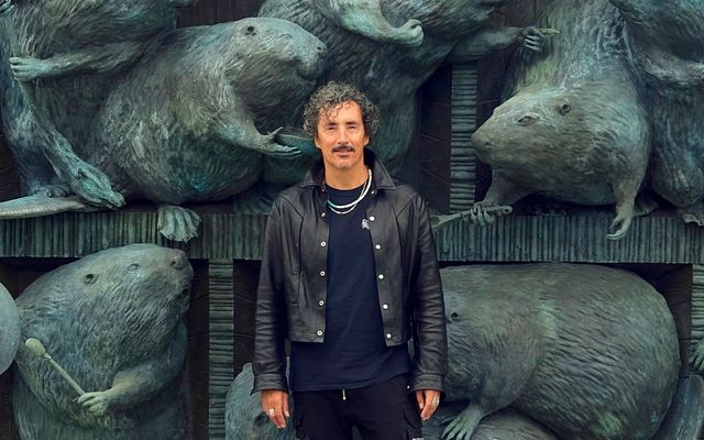 Kent Monkman's Giant Bronze Beavers Take Up Lodging at Biidaasige Park