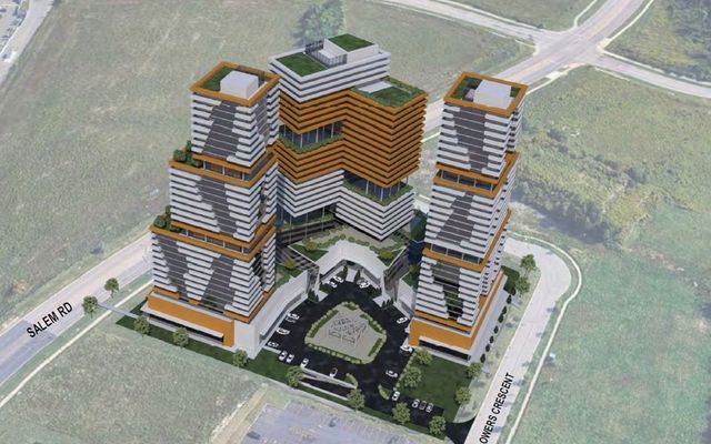 Three Towers up to 30 Storeys Proposed on Ajax Employment Lands