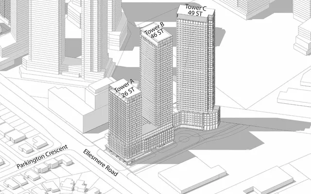 1774 Ellesmere Proposal Appealed to OLT, Third Tower Added