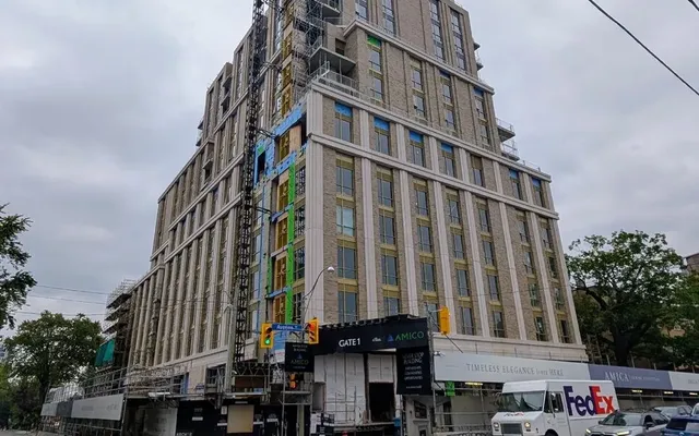 Amica at The Balmoral Club Tops Off as Cladding Nears Completion