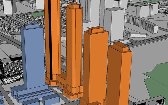 Aspen Ridge Seeking Rezoning for Five Crosstown Towers up to 60 Storeys