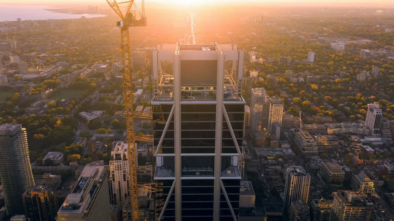 Crown Enclosure Advances as One Bloor West’s Upper Floors Fill In