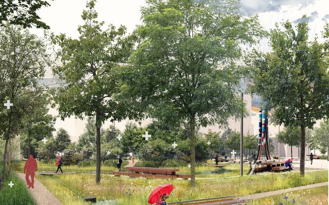 Five Visions Compete for Permanence at New Liberty Village Park