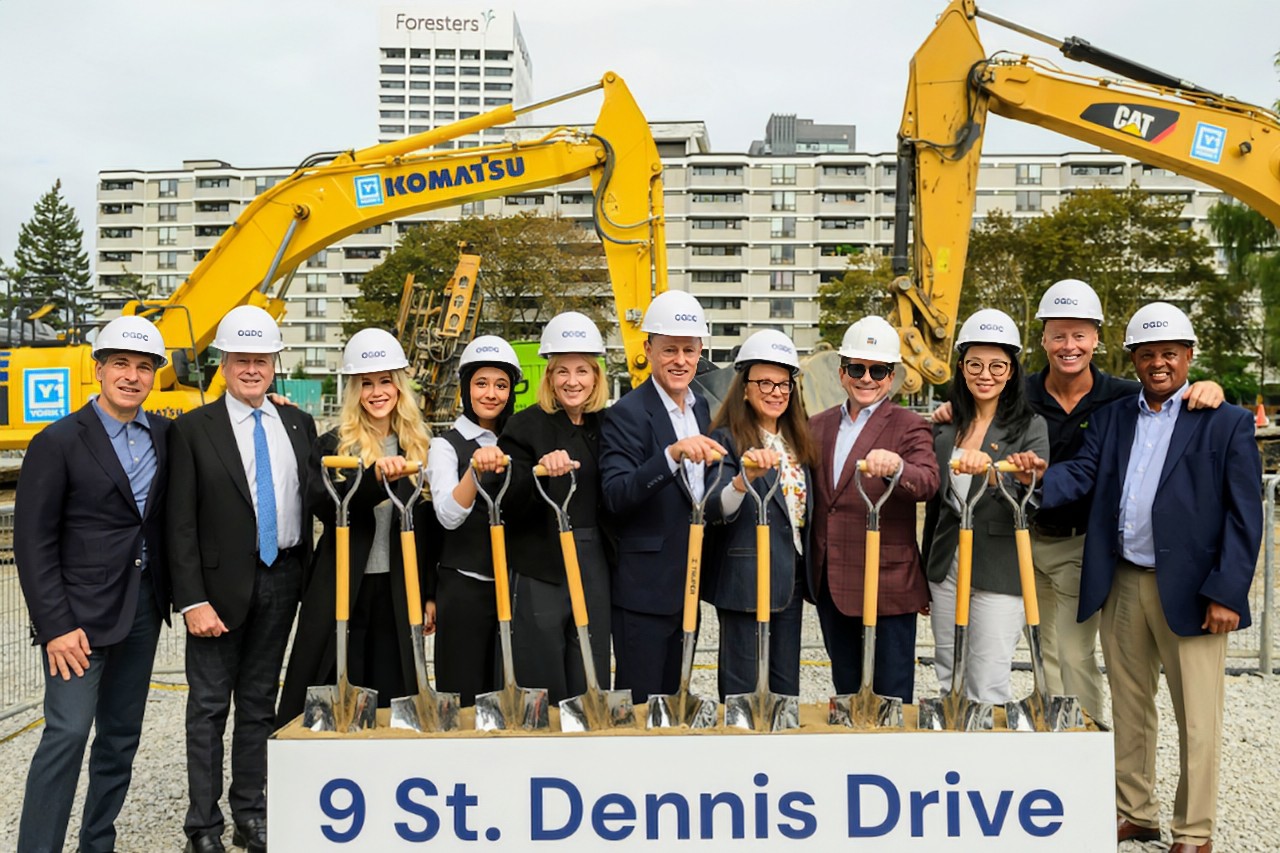 Ground Broken for 38-Storey Rental Tower at 9 St Dennis in Flemingdon Park