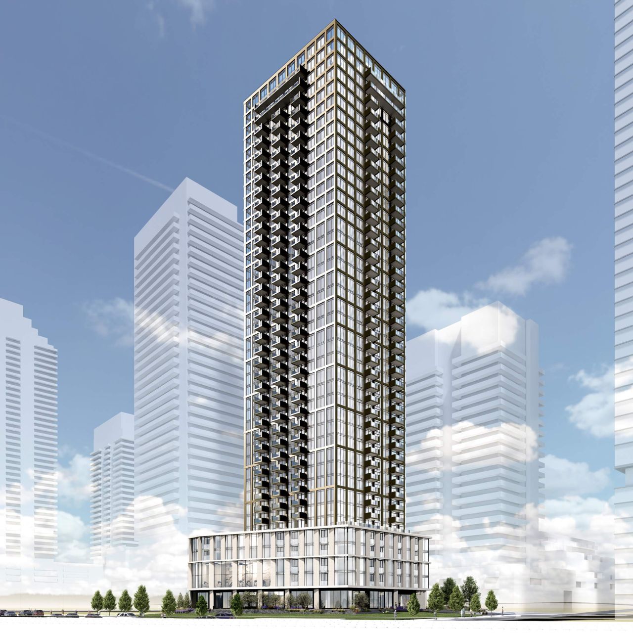 Tower at Grand Park Village Drops to 41 Storeys Near Mimico GO