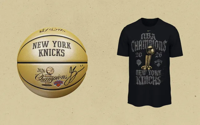 Knicks NBA Championship Merch Includes Official Locker Room T-Shirt, Signed Jalen Brunson Basketballs