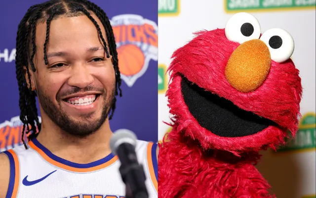 Jalen Brunson Ends Feud With Elmo at New York Knicks NBA Championship Parade