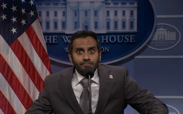 Aziz Ansari’s Kash Patel Partners Up With Colin Jost’s Pete Hegseth to Talk Iran, Rising Prices on ‘SNL’