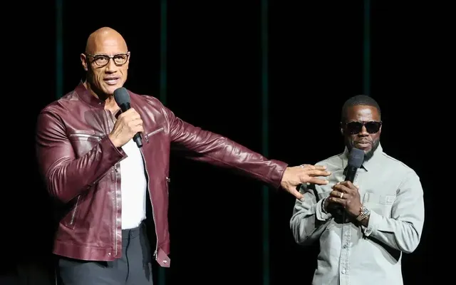 Dwayne Johnson Gives Raunchy Netflix Roast of Kevin Hart and Hits on His Wife: She Deserves ‘An Academy Award for Pret…
