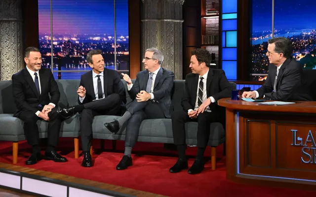 Jimmy Kimmel, John Oliver, Seth Meyers and Jimmy Fallon Discuss Donald Trump’s Obsession With Late-Night on Stephen Co…