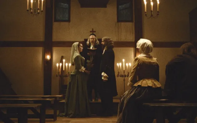 Inside the ‘Widow’s Bay’ Flashback to 1702: How Betty Gilpin and Hamish Linklater Reveal the Town’s Evil Origins