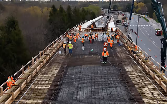 Toronto's new elevated transit line just crossed a huge milestone