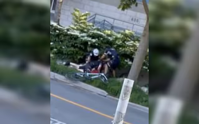Outrage after video shows Toronto cop tackling cyclist during traffic stop