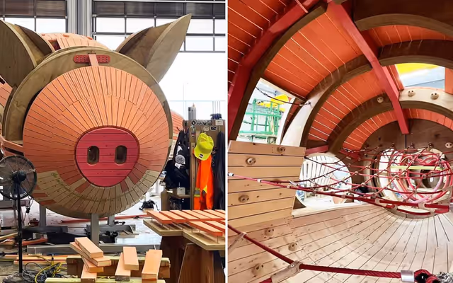 Ontario city is getting a giant pig-shaped structure that people can go into