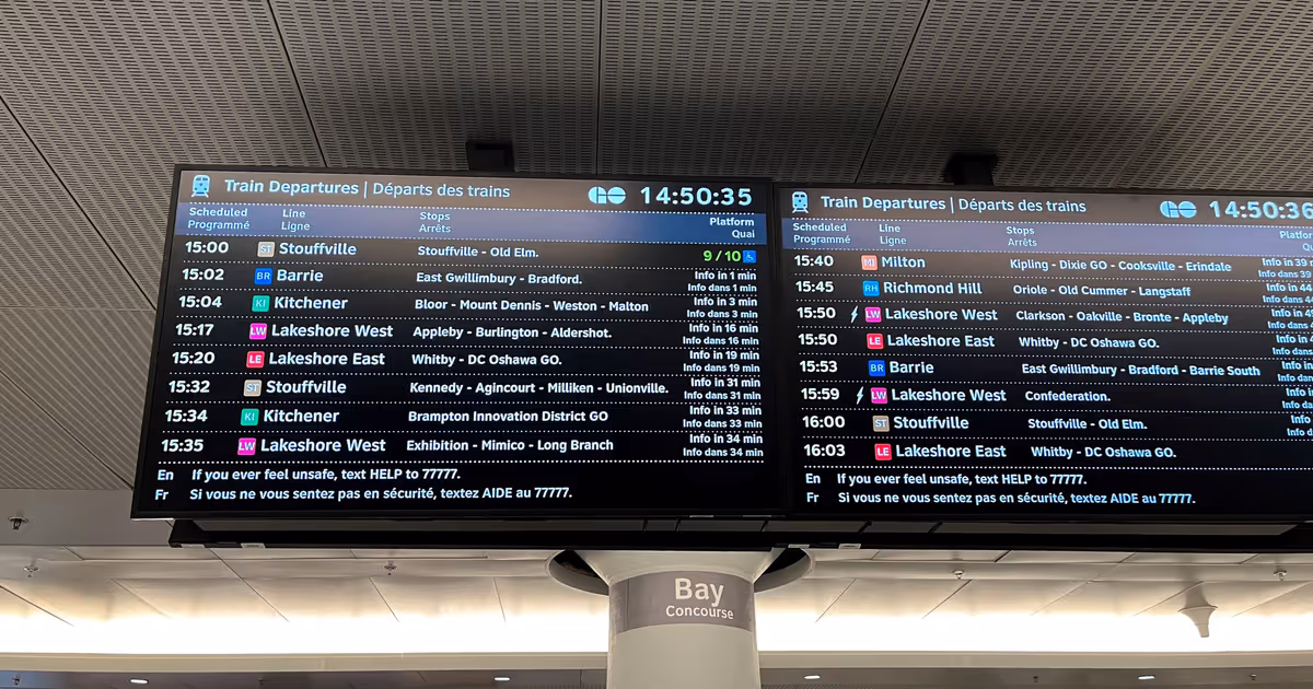 Major outages will cut off over 80km of train service into Toronto this weekend